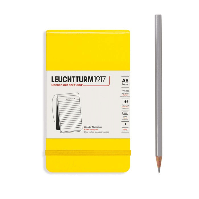 Kind Wasserette Oprecht Leuchtturm1917 Notepad Yellow gelinieerd kopen | De Vulpenwereld